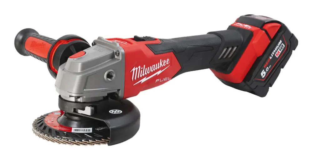 Neue Kollektion Milwaukee Akku-Winkelschleifer M18 FSAG125XB-502X mit 2x Akku 5 Ah - in HD-Box