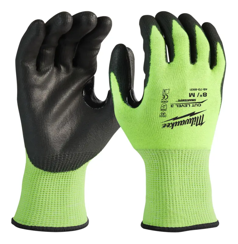 Milwaukee Hi-Vis Schnittschutzhandschuhe Klasse 3/C, Größe 11 (XXL) - 12er Pack (Verpackungseinheit 1 Paar) Top-Seller