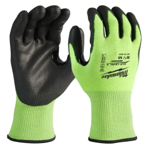 Sofort Bestellen Milwaukee Hi-Vis Schnittschutzhandschuhe Klasse 3/C, Größe 8 (M) - 12er Pack (Verpackungseinheit 1 Paar)