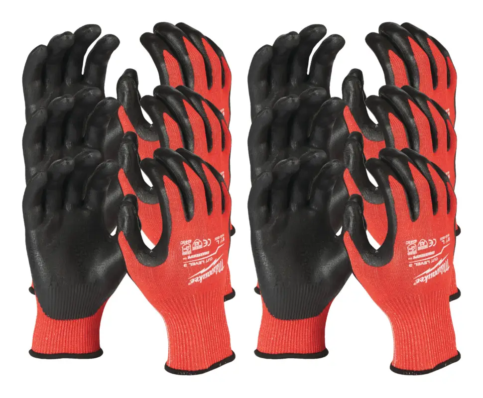 Top-Angebot Milwaukee Schnittschutzhandschuhe Klasse 3/C, Größe 10 (XL) - 12er Pack (Verpackungseinheit 1 Paar)
