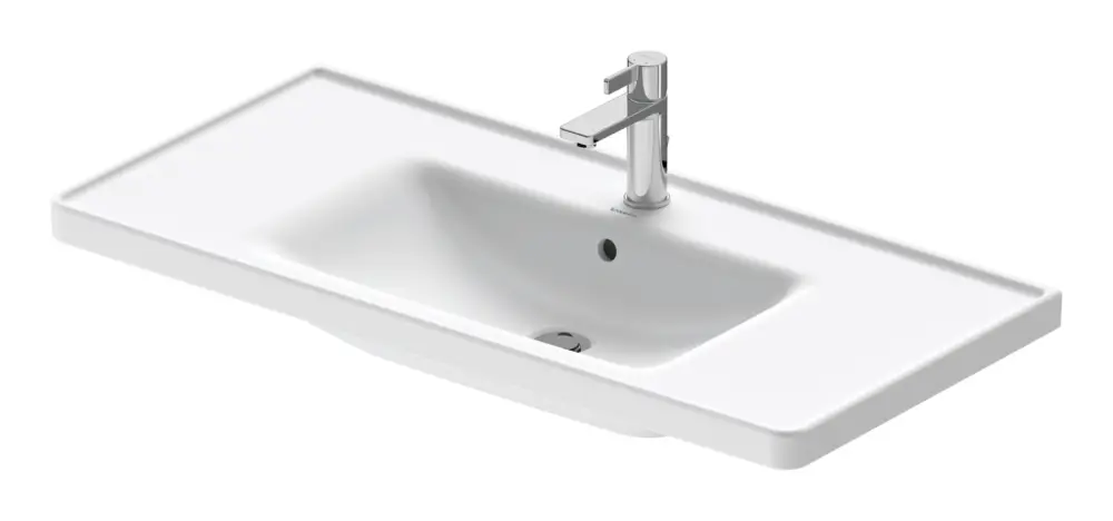 Duravit D-Neo Waschtisch mit 1 Hahnloch mit Überlauf 1005 x 480 mm - Weiß Seidenmatt Sonderangebot