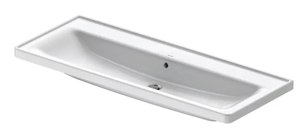 Bestpreis Duravit D-Neo Waschtisch ohne Hahnloch mit Überlauf 1205 x 480 mm - Weiß Hochglanz