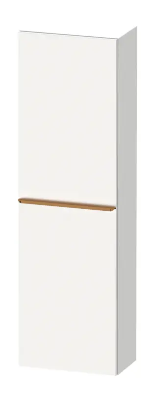 Duravit D-Neo Halbhochschrank mit 1 Tür Anschlag links Griff Bronze Gebürstet 400 x 1320 x 240 mm - Weiß Matt Direktkauf