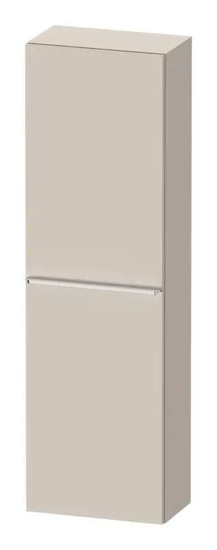 Versand Am Gleichen Tag Duravit D-Neo Halbhochschrank mit 1 Tür Anschlag links Griff Chrom Hochglanz 400 x 1320 x 240 mm - Taupe Matt