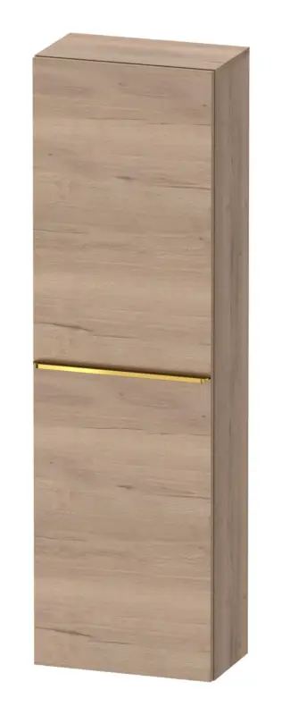 Duravit D-Neo Halbhochschrank mit 1 Tür Anschlag links Griff Gold Poliert 400 x 1320 x 240 mm - Eiche Marmoriert Matt Knallerangebot