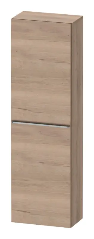 Neu Im Sortiment Duravit D-Neo Halbhochschrank mit 1 Tür Anschlag links Griff Edelstahl Gebürstet 400 x 1320 x 240 mm - Eiche Marmoriert Matt