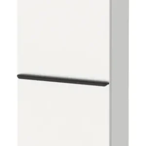 Wochenendangebot Duravit D-Neo Halbhochschrank mit 1 Tür Anschlag links Griff Diamantschwarz Matt 400 x 1320 x 240 mm - Weiß Matt