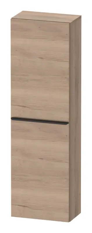 Duravit D-Neo Halbhochschrank mit 1 Tür Anschlag links Griff Diamantschwarz Matt 400 x 1320 x 240 mm - Eiche Marmoriert Matt Knallerangebot