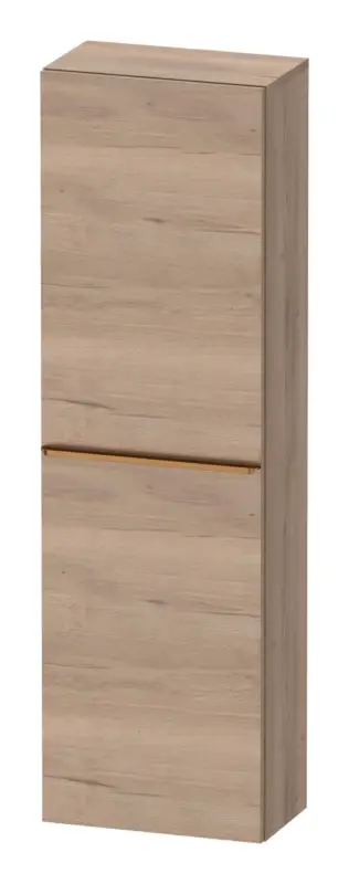 Duravit D-Neo Halbhochschrank mit 1 Tür Anschlag rechts Griff Bronze Gebürstet 400 x 1320 x 240 mm - Eiche Marmoriert Matt Begrenztes Angebot