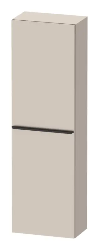 Aktuell Duravit D-Neo Halbhochschrank mit 1 Tür Anschlag rechts Griff Diamantschwarz Matt 400 x 1320 x 240 mm - Taupe Matt