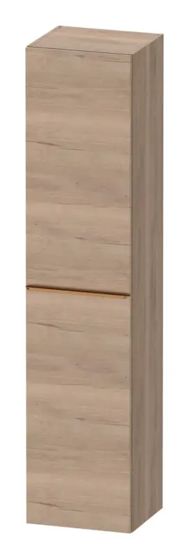 Preiswert Duravit D-Neo Hochschrank mit 1 Tür Anschlag links Griff Bronze Gebürstet 400 x 1760 x 360 mm - Eiche Marmoriert Matt