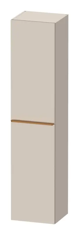 Duravit D-Neo Hochschrank mit 1 Tür Anschlag links Griff Bronze Gebürstet 400 x 1760 x 360 mm - Taupe Matt Ausverkauf