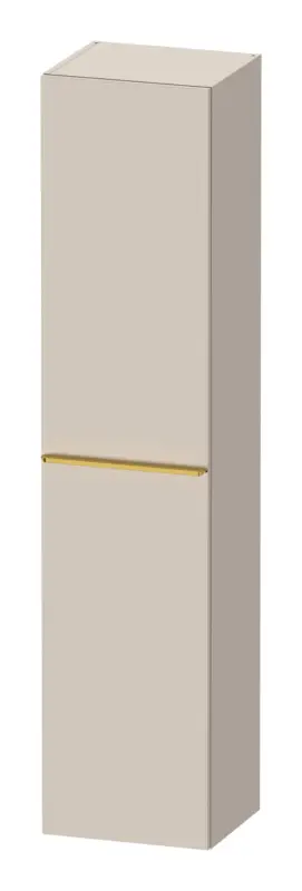 Duravit D-Neo Hochschrank mit 1 Tür Anschlag links Griff Gold Poliert 400 x 1760 x 360 mm - Taupe Matt Saisonangebot