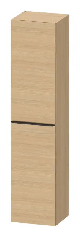 Duravit D-Neo Hochschrank mit 1 Tür Anschlag links Griff Diamantschwarz Matt 400 x 1760 x 360 mm - Eiche Natur Matt Heißes Angebot