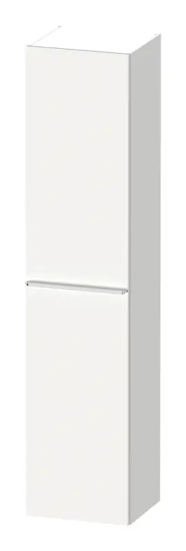 Markenware Duravit D-Neo Hochschrank mit 1 Tür Anschlag rechts Griff Chrom Hochglanz 400 x 1760 x 360 mm - Weiß Matt