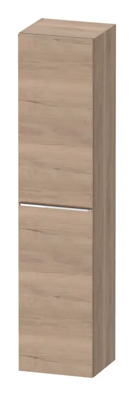 Schnäppchen Duravit D-Neo Hochschrank mit 1 Tür Anschlag rechts Griff Chrom Hochglanz 400 x 1760 x 360 mm - Eiche Marmoriert Matt