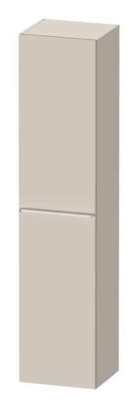 Duravit D-Neo Hochschrank mit 1 Tür Anschlag rechts Griff Chrom Hochglanz 400 x 1760 x 360 mm - Taupe Matt Finale Aktion