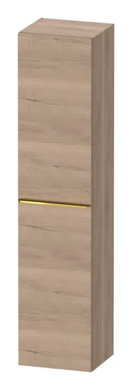 Duravit D-Neo Hochschrank mit 1 Tür Anschlag rechts Griff Gold Poliert 400 x 1760 x 360 mm - Eiche Marmoriert Matt Nur Heute