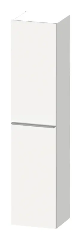 Begrenztes Angebot Duravit D-Neo Hochschrank mit 1 Tür Anschlag rechts Griff Edelstahl Gebürstet 400 x 1760 x 360 mm - Weiß Matt