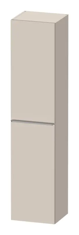 Preiswert Duravit D-Neo Hochschrank mit 1 Tür Anschlag rechts Griff Edelstahl Gebürstet 400 x 1760 x 360 mm - Taupe Matt