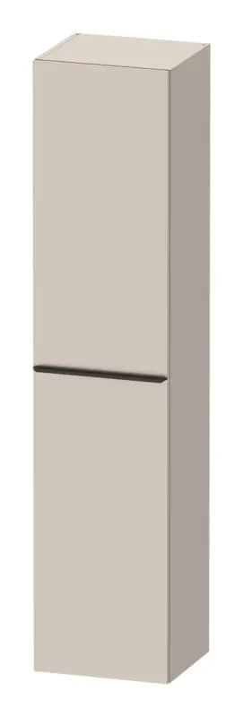 Duravit D-Neo Hochschrank mit 1 Tür Anschlag rechts Griff Diamantschwarz Matt 400 x 1760 x 360 mm - Taupe Matt Nur Für Kurze Zeit