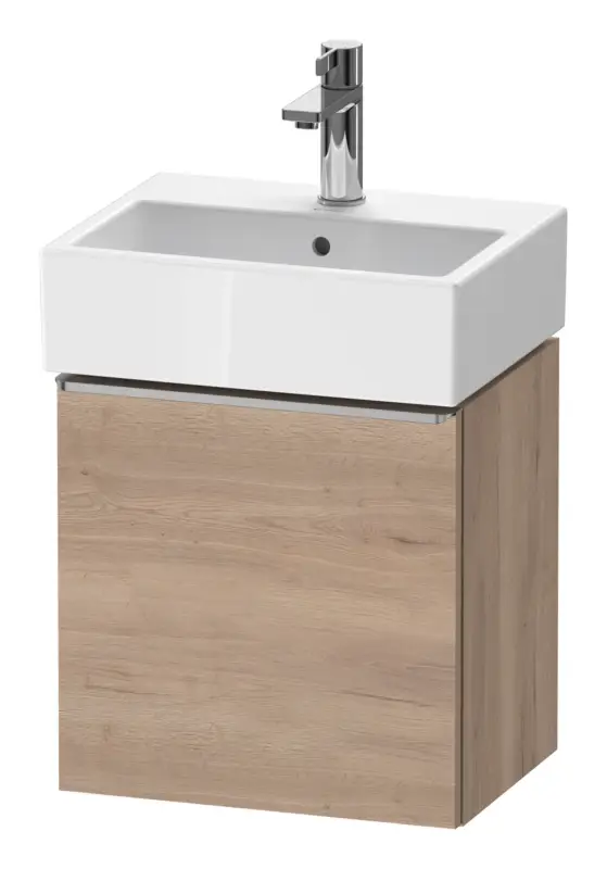 Duravit D-Neo Waschtischunterschrank mit 1 Tür Anschlag links Griff Edelstahl Gebürstet 434 x 440 x 322 mm - Eiche Marmoriert Matt Sofort Bestellen
