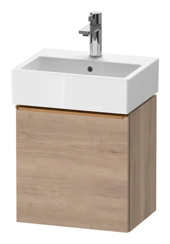 Aktuell Duravit D-Neo Waschtischunterschrank mit 1 Tür Anschlag rechts Griff Bronze Gebürstet 434 x 440 x 322 mm - Eiche Marmoriert Matt
