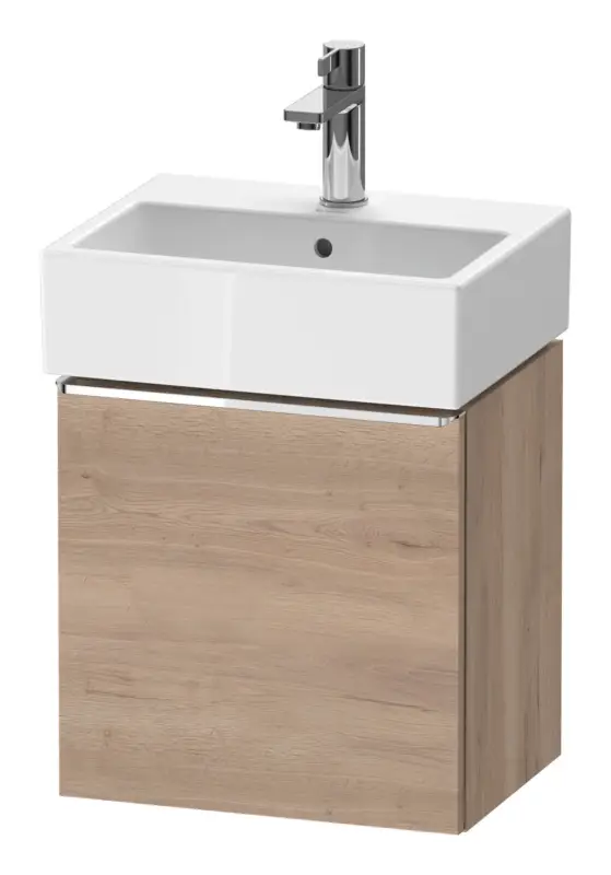 Top-Seller Duravit D-Neo Waschtischunterschrank mit 1 Tür Anschlag rechts Griff Chrom Hochglanz 434 x 440 x 322 mm - Eiche Marmoriert Matt