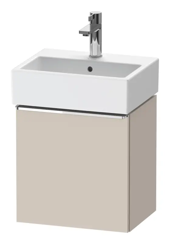 Duravit D-Neo Waschtischunterschrank mit 1 Tür Anschlag rechts Griff Chrom Hochglanz 434 x 440 x 322 mm - Taupe Matt Meistverkauft