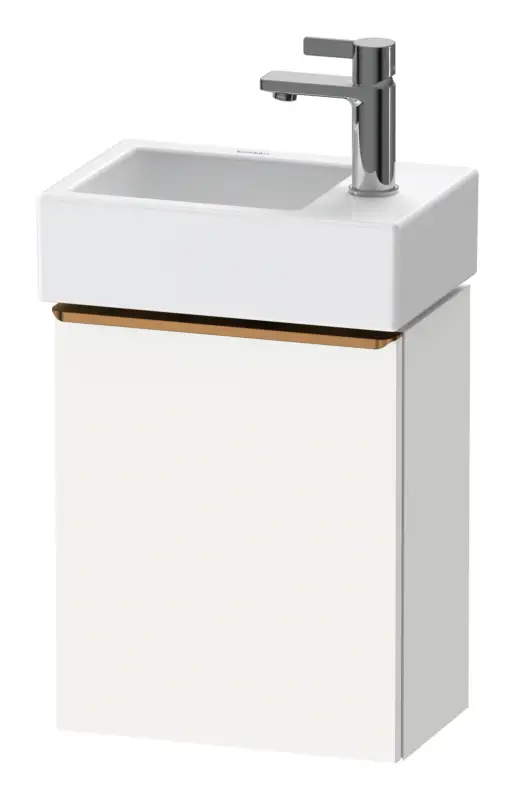 Duravit D-Neo Waschtischunterschrank mit 1 Tür Anschlag rechts Griff Bronze Gebürstet 364 x 440 x 222 mm - Weiß Matt Heißes Angebot