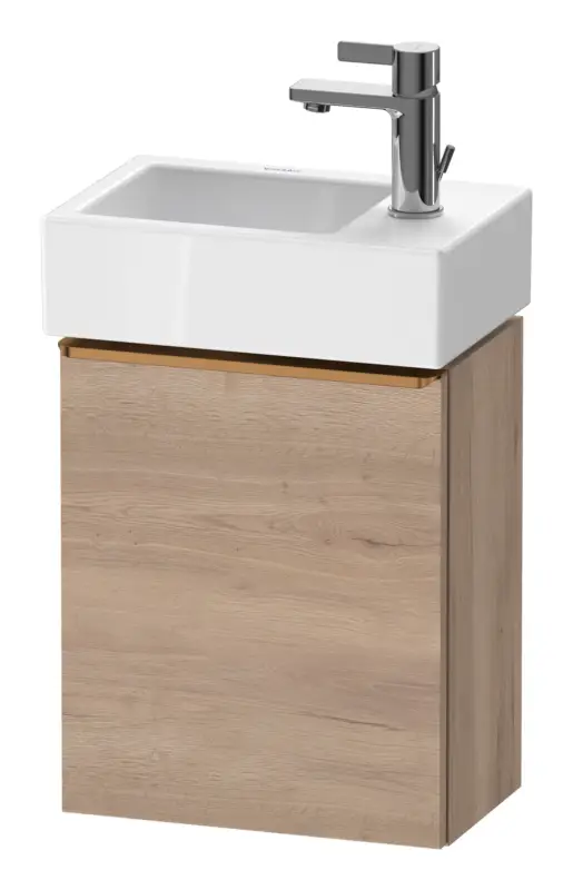 Duravit D-Neo Waschtischunterschrank mit 1 Tür Anschlag rechts Griff Bronze Gebürstet 364 x 440 x 222 mm - Eiche Marmoriert Matt Schnäppchen