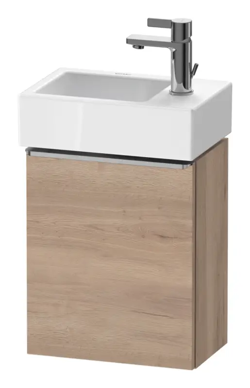 Duravit D-Neo Waschtischunterschrank mit 1 Tür Anschlag rechts Griff Edelstahl Gebürstet 364 x 440 x 222 mm - Eiche Marmoriert Matt Solange Der Vorrat Reicht