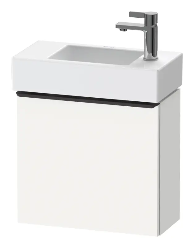 Direkt Vom Hersteller Duravit D-Neo Waschtischunterschrank mit 1 Tür Anschlag links Griff Diamantschwarz Matt 484 x 440 x 222 mm - Weiß Matt