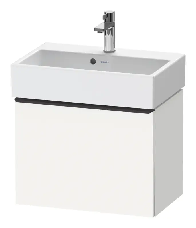 Duravit D-Neo Waschtischunterschrank mit 1 Auszug Griff Diamantschwarz Matt 584 x 440 x 372 mm - Weiß Matt Schnäppchen