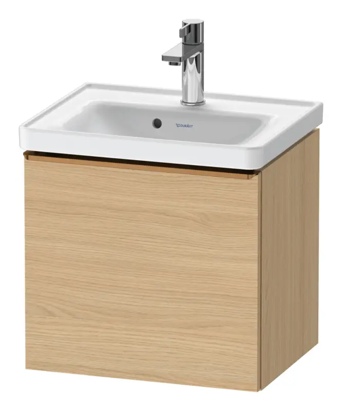Duravit D-Neo Waschtischunterschrank mit 1 Auszug Griff Bronze Gebürstet 484 x 440 x 372 mm - Eiche Natur Matt Markenprodukt