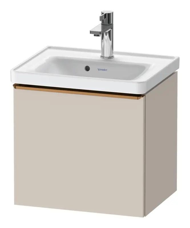 Duravit D-Neo Waschtischunterschrank mit 1 Auszug Griff Bronze Gebürstet 484 x 440 x 372 mm - Taupe Matt Knallerangebot