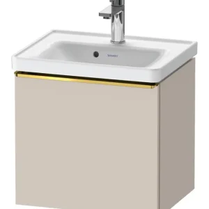 Versand Am Gleichen Tag Duravit D-Neo Waschtischunterschrank mit 1 Auszug Griff Gold Poliert 484 x 440 x 372 mm - Taupe Matt