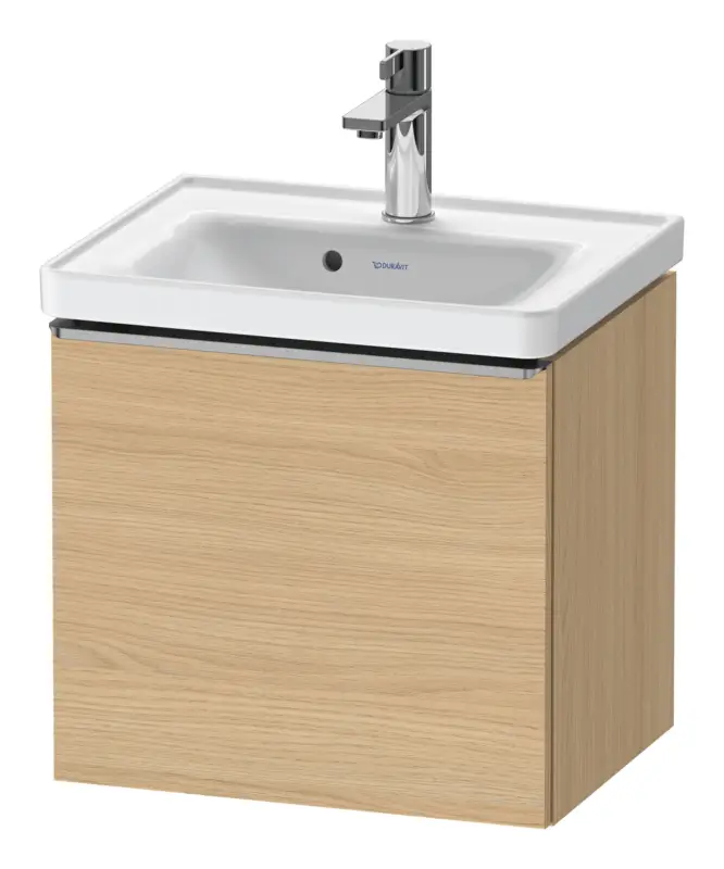 Billig Duravit D-Neo Waschtischunterschrank mit 1 Auszug Griff Edelstahl Gebürstet 484 x 440 x 372 mm - Eiche Natur Matt