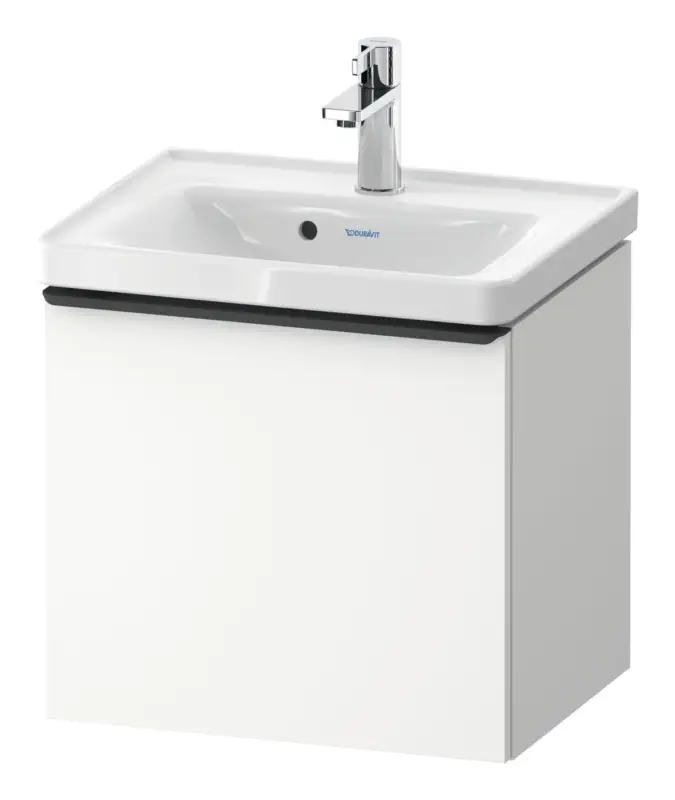 Preisknaller Duravit D-Neo Waschtischunterschrank mit 1 Auszug Griff Diamantschwarz Matt 484 x 440 x 372 mm - Weiß Matt