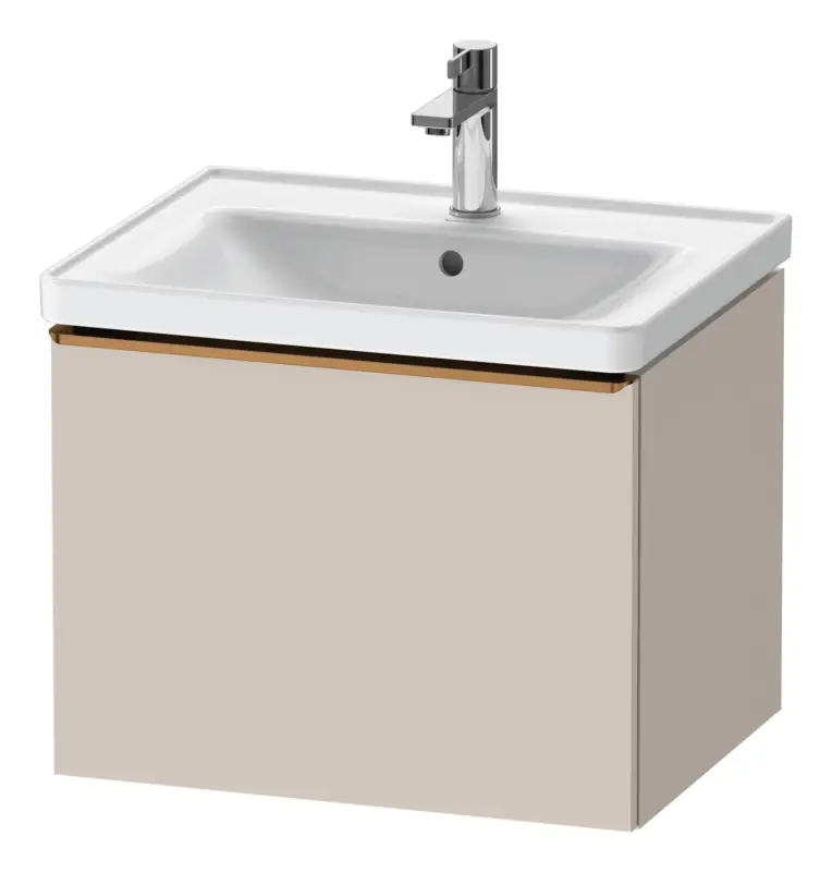 Sichere Zahlung Duravit D-Neo Waschtischunterschrank mit 1 Auszug Griff Bronze Gebürstet 584 x 440 x 452 mm - Taupe Matt