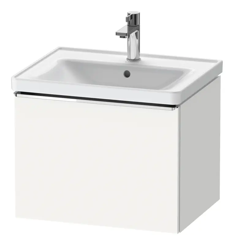 Garantierte Lieferung Duravit D-Neo Waschtischunterschrank mit 1 Auszug Griff Chrom Hochglanz 584 x 440 x 452 mm - Weiß Matt
