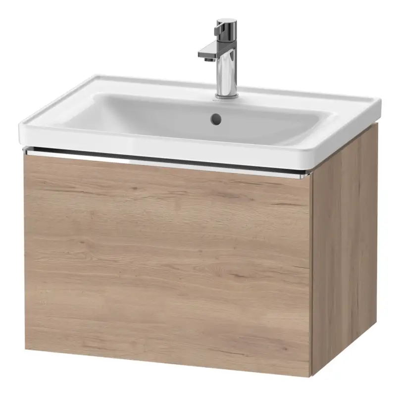Duravit D-Neo Waschtischunterschrank mit 1 Auszug Griff Chrom Hochglanz 634 x 440 x 452 mm - Eiche Marmoriert Matt Bestpreis