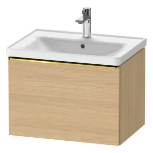 Top-Preis Duravit D-Neo Waschtischunterschrank mit 1 Auszug Griff Gold Poliert 634 x 440 x 452 mm - Eiche Natur Matt