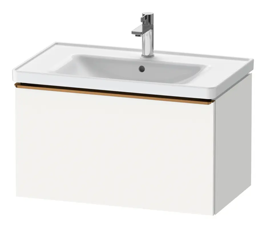 Finale Aktion Duravit D-Neo Waschtischunterschrank mit 1 Auszug Griff Bronze Gebürstet 784 x 440 x 452 mm - Weiß Matt