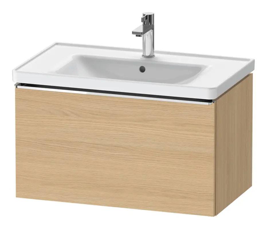 Duravit D-Neo Waschtischunterschrank mit 1 Auszug Griff Chrom Hochglanz 784 x 440 x 452 mm - Eiche Natur Matt Billig