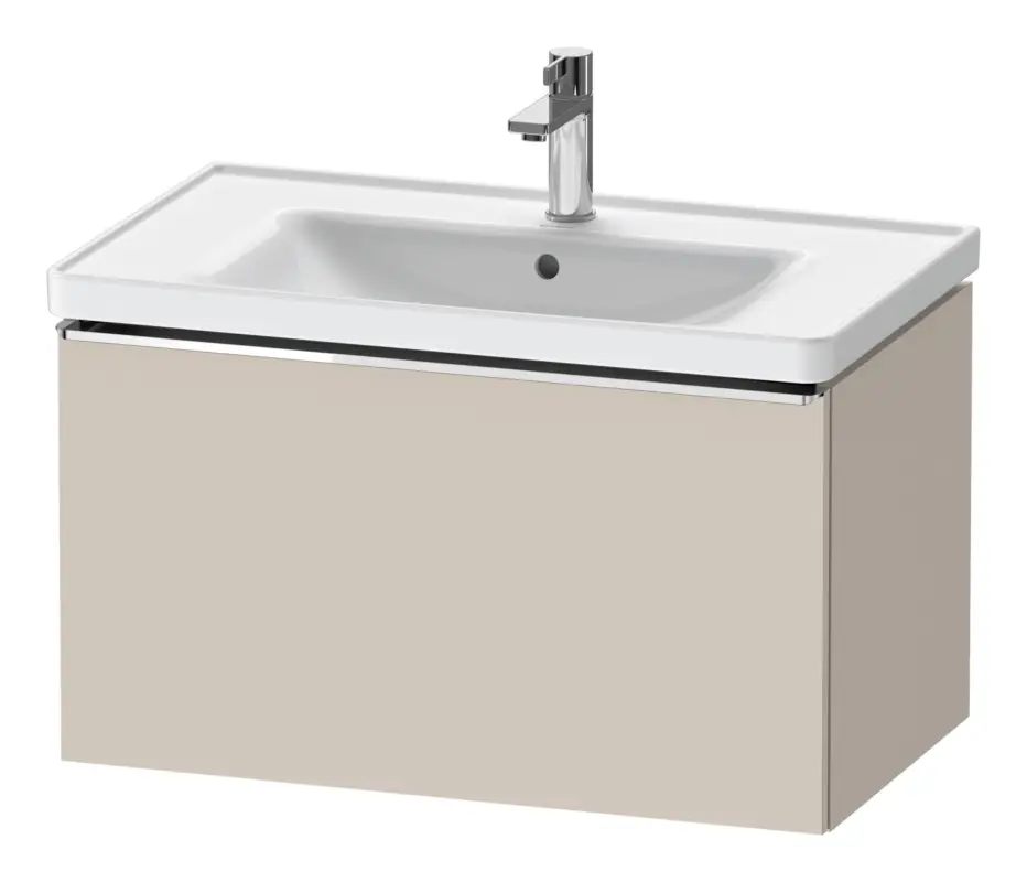 Duravit D-Neo Waschtischunterschrank mit 1 Auszug Griff Chrom Hochglanz 784 x 440 x 452 mm - Taupe Matt Knallerangebot
