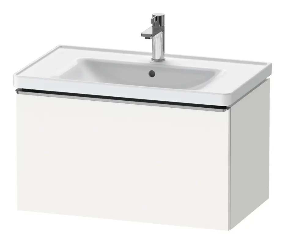 Duravit D-Neo Waschtischunterschrank mit 1 Auszug Griff Edelstahl Gebürstet 784 x 440 x 452 mm - Weiß Matt Sonderangebot