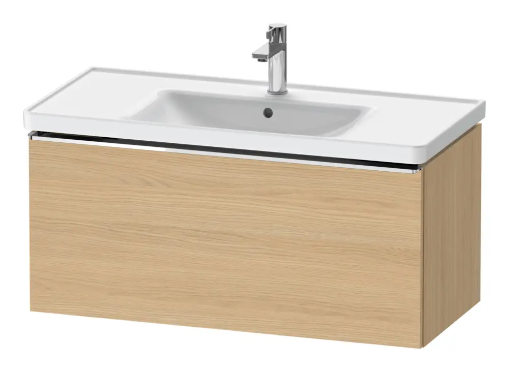 Duravit D-Neo Waschtischunterschrank mit 1 Auszug Griff Chrom Hochglanz 984 x 440 x 452 mm - Eiche Natur Matt Billig