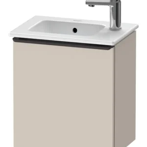 Top-Seller Duravit D-Neo Waschtischunterschrank mit 1 Tür Anschlag rechts Griff Diamantschwarz Matt 410 x 440 x 274 mm - Taupe Matt