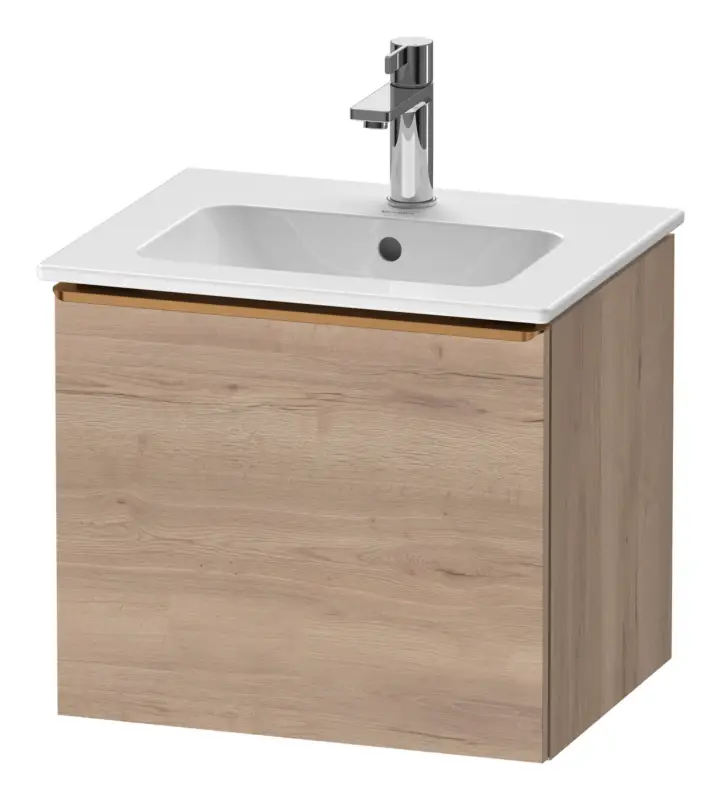 Duravit D-Neo Waschtischunterschrank mit 1 Auszug Griff Bronze Gebürstet 510 x 440 x 402 mm - Eiche Marmoriert Matt Top-Angebot